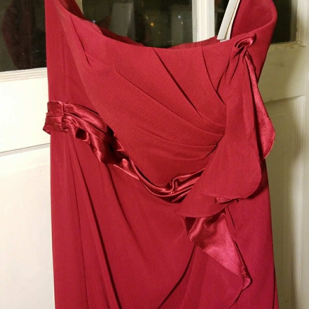 NWT David's Bridal Red Bridesmaid Dress